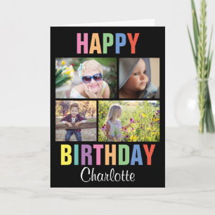 Carte de Bonne Anniversaire Personnalisée et Color