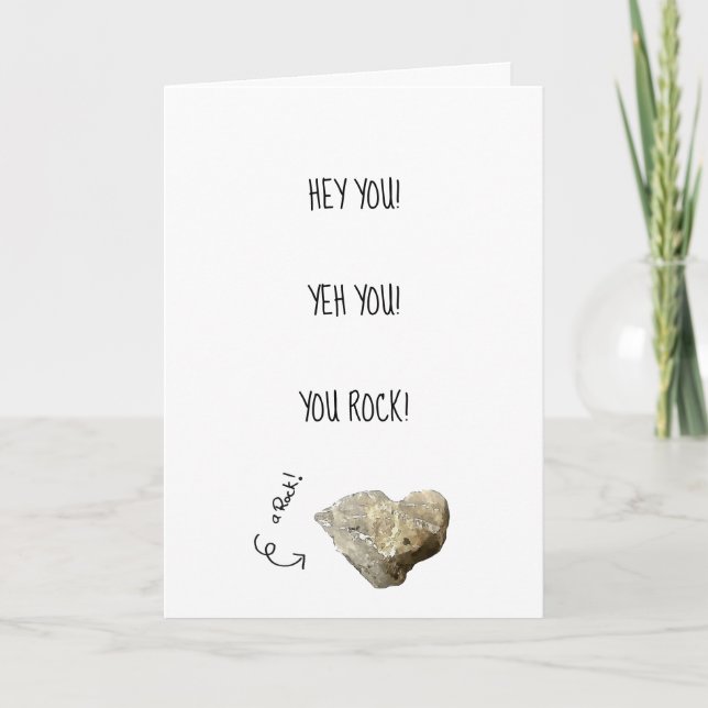 Carte de Bonne Anniversaire You Rock (Devant)
