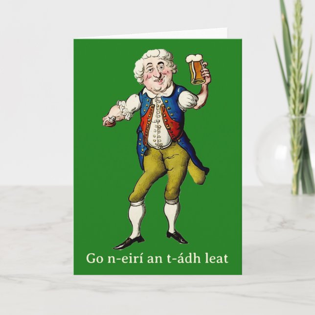 Carte de Bonne Fête de la Saint-Patrick (Devant)