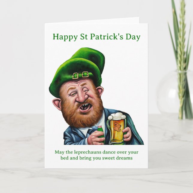 Carte de Bonne Fête de la Saint-Patrick (Devant)