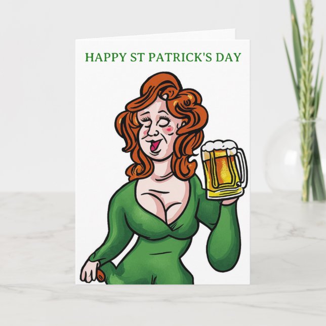 Carte de Bonne Fête de la Saint-Patrick (Devant)