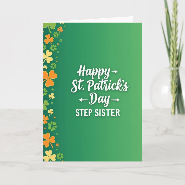 Carte de Bonne Fête de la Saint-Patrick pour Belle (Devant)
