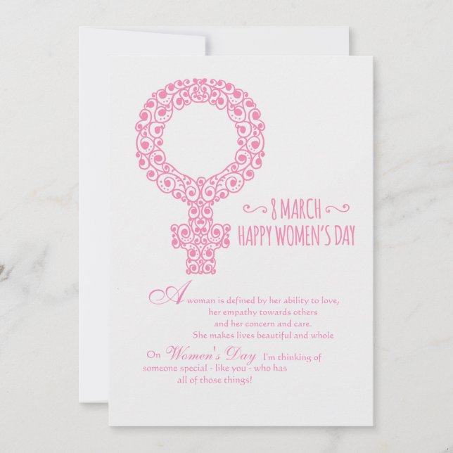 Carte de Bonne Fête des Femmes (Devant)