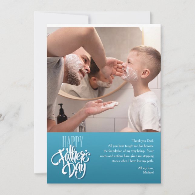 Carte de Bonne Fête des Pères (Devant)