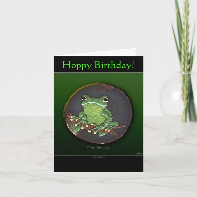 CARTE DE BONNE FÊTE Grenouille (Devant)