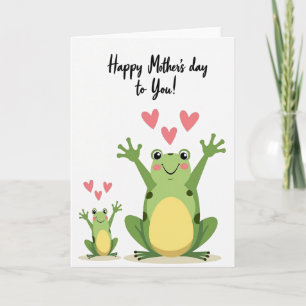 Carte de Bonne Fête Maman Verte Joyeuse