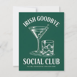 Carte de bonne fête St Patrick drôle d'adieu irlan