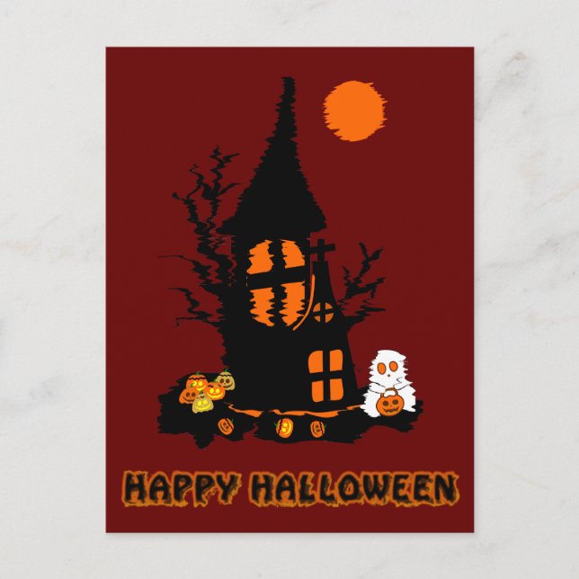 Carte de Bonne Halloween (Devant)