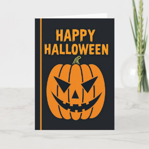 Carte de Bonne Halloween avec Sourire
