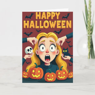 Carte de Bonne Halloween Nuit de Peur
