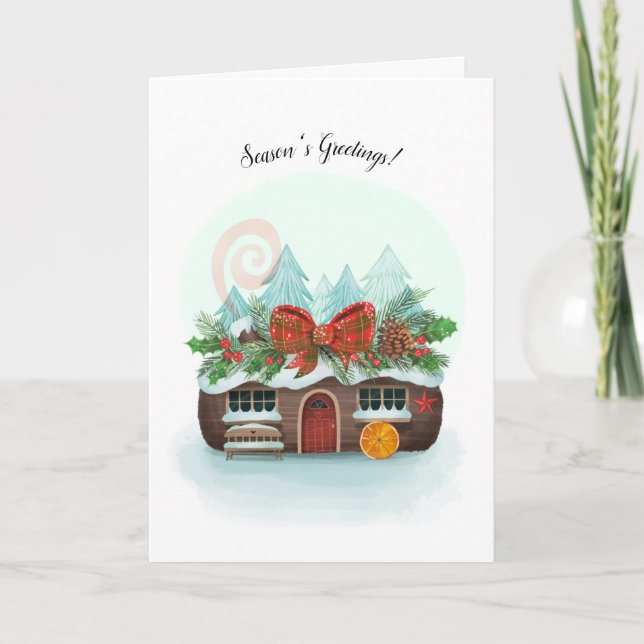 Carte de Bonnes Fêtes du Cabine du journal Yule (Devant)