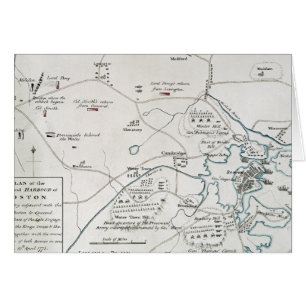 CARTE DE BOSTON-CONCORD, 1775