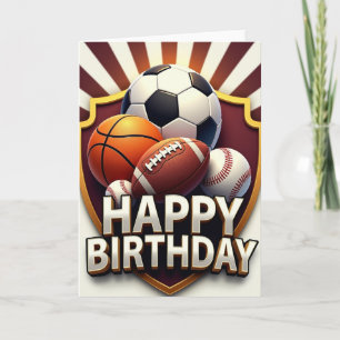 Carte de Bouclier Sportif de Célébration