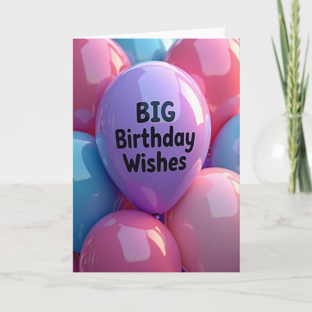 Carte de Boule de Naissance Lumineuse (Devant)