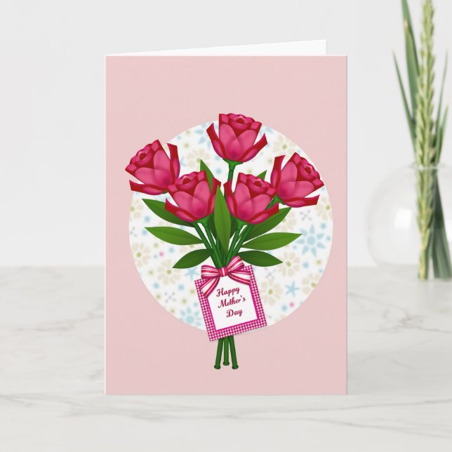 Carte de bouquet de fleurs pastel (Devant)