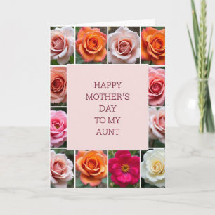 Carte de bouquet de la journée des tantes adorable