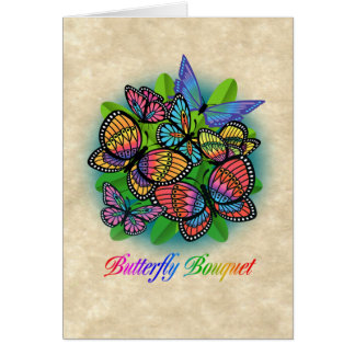 CARTE DE BOUQUET DE PAPILLON