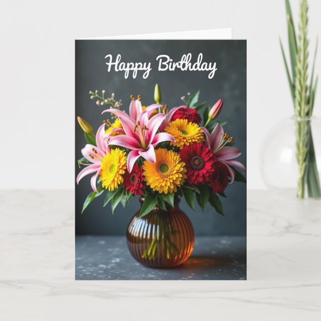 Carte de bouquet floral doux (Devant)