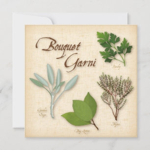 Carte de bouquet Herb