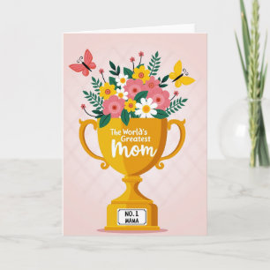 Carte de bouquet pour le trophée No 1 Mama