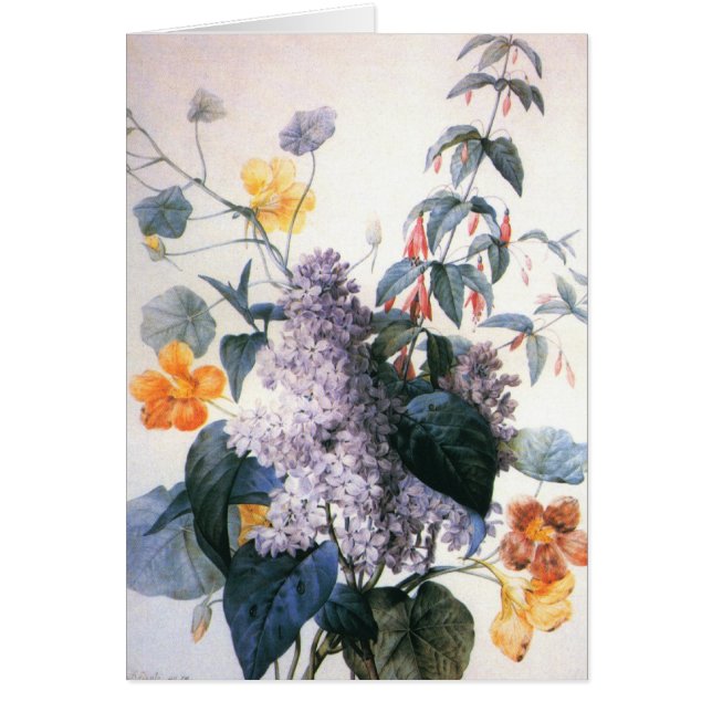 Carte de bouquet Redoute Lilac (Devant)