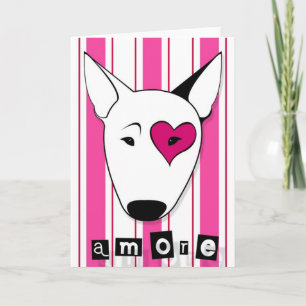 Carte de bull-terrier d'Amore