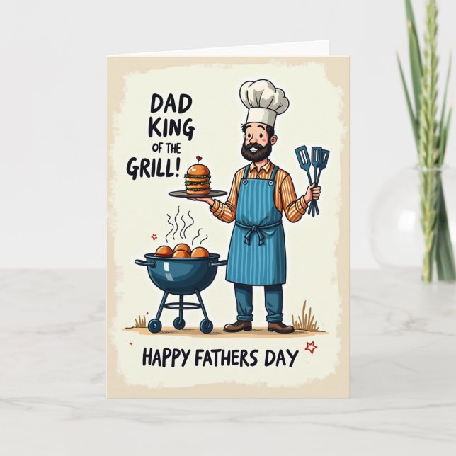 Carte de Burger pour la Fête des Pères (Devant)