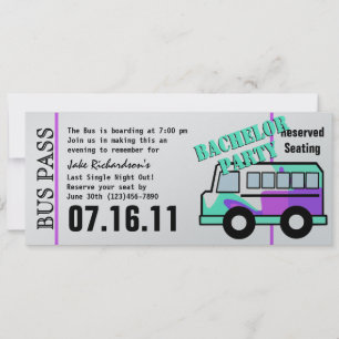 Carte de bus de la fête du baccalauréat