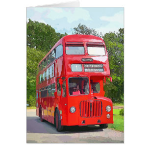 CARTE DE BUS ROUGE BRITANNIQUE