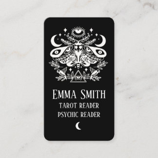 Carte de bussines céleste Luna Moth