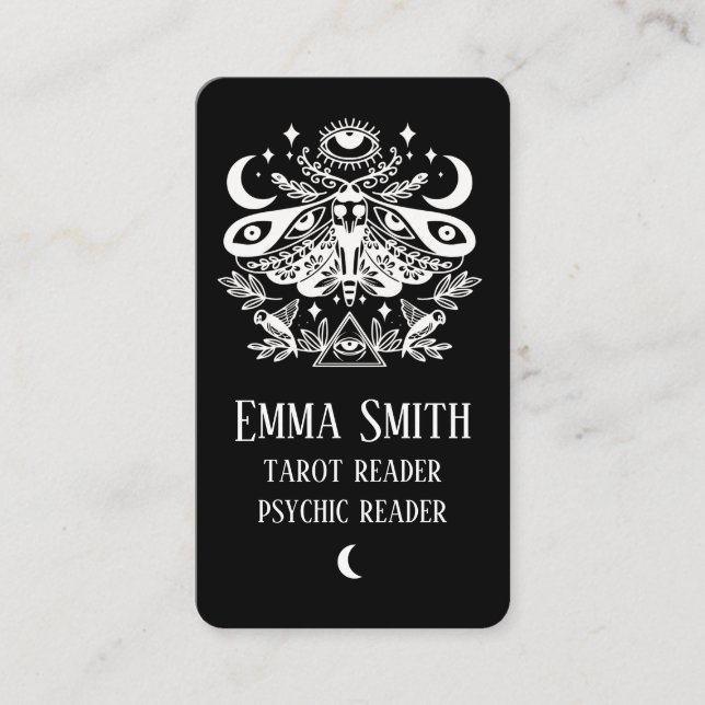 Carte de bussines céleste Luna Moth (Devant)