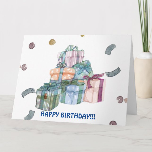 CARTE DE Cadeaux D'ANNIVERSAIRE (Devant)