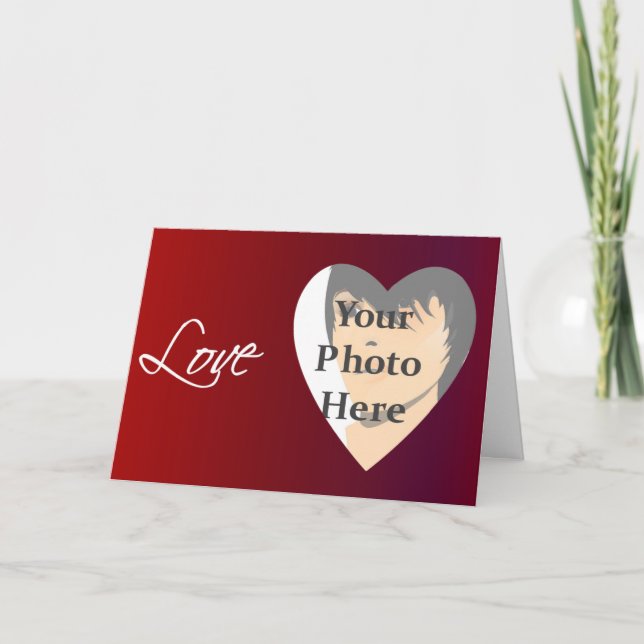 Carte de cadre photo Love Valentine (Devant)