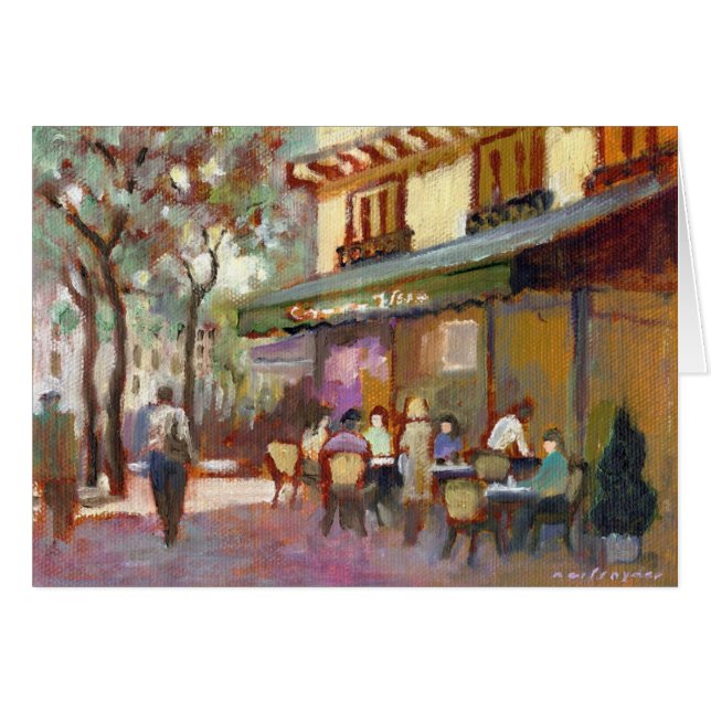 Carte de café de Paris (Devant horizontal)