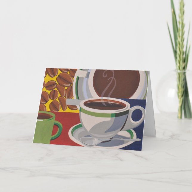 Carte de café de point de vue (Devant)