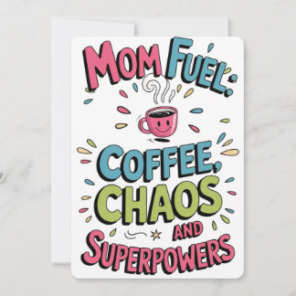 Carte de café drôle pour maman