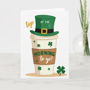 Carte de café du matin pour toi