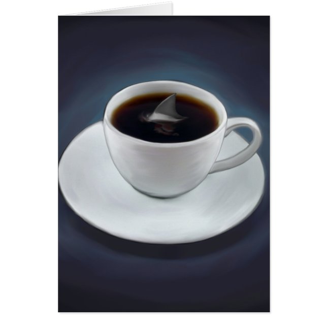 Carte de café fin requin (Devant)