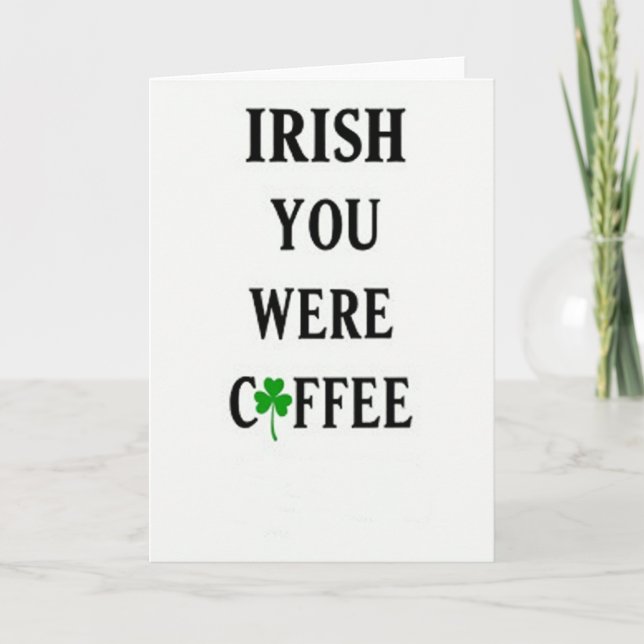 Carte de café irlandais pour vous (Devant)