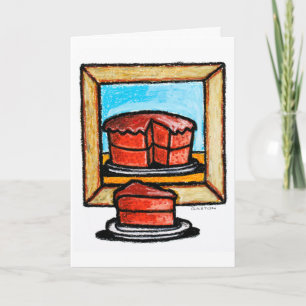 Carte de cake birthday, Denis Gaston Art