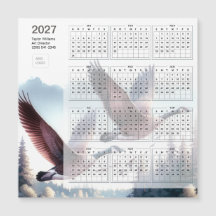 Carte de calendrier de l'entreprise d'oies canadie