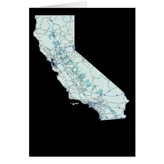 Carte de Californie (Devant)