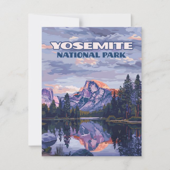 Carte de Californie à demi-dôme du parc national d (Devant)