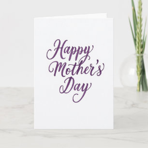 Carte de calligraphie pour la fête des mères