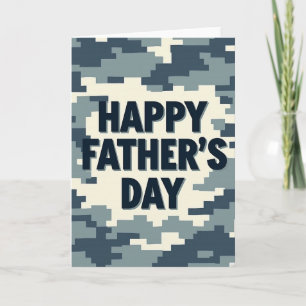 Carte de camouflage Azure Fathers Day