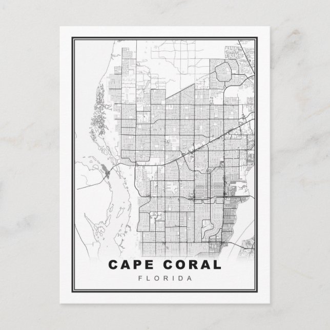 Carte de Cape Coral (Devant)