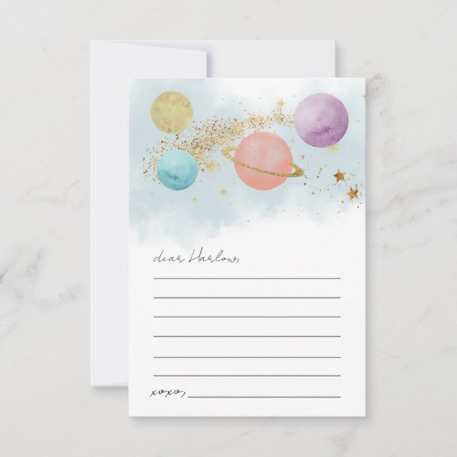 Carte de capsule temporelle d'anniversaire dans l' (Devant)