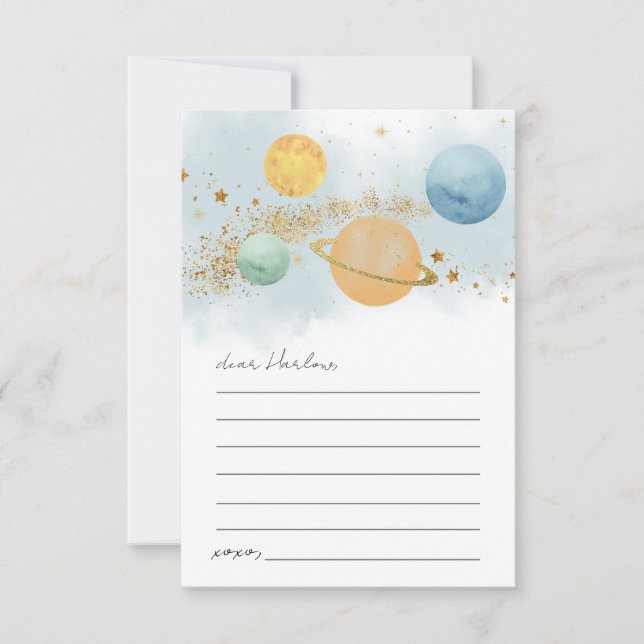 Carte de capsule temporelle d'anniversaire dans l' (Devant)