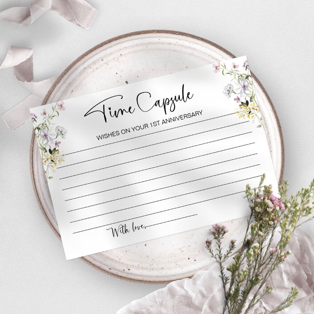 Carte de capsule temporelle pour le premier annive (Créateur téléchargé)