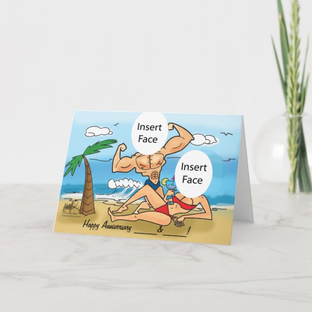 Carte de caricature photo personnalisée pour un jo (Devant)